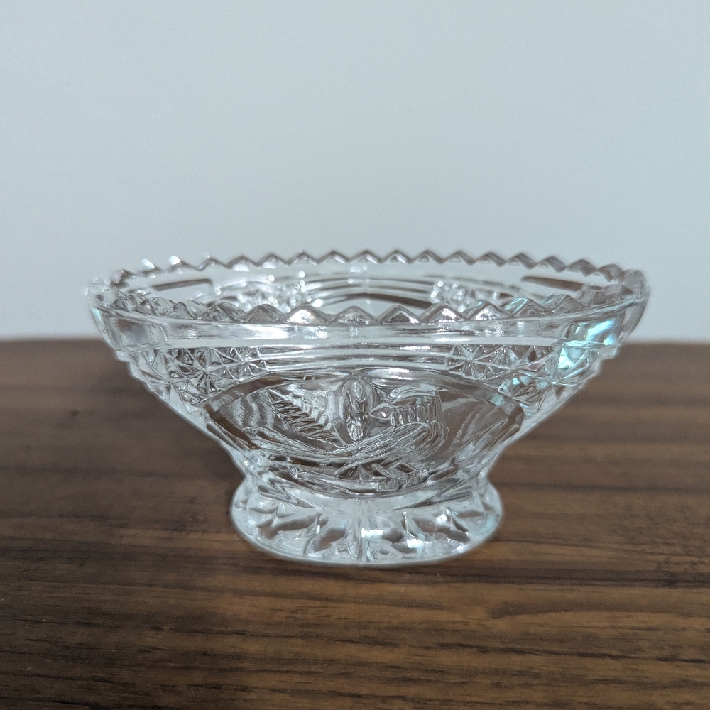 Hofbauer Byrd Pattern Crystal Dish